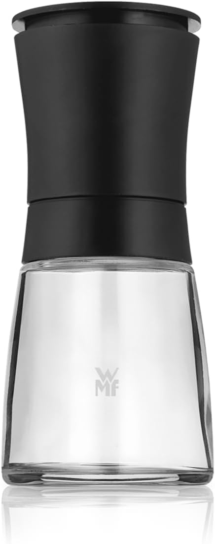 WMF Spice Grinder with Ceramic Grinder - Manual Chilli, Pepper and Salt Mill Made of Plastic and Glass, Adjustable Grinding Strength, Durable and Hygienic, Good Kitchen Aid for Fresh Spices