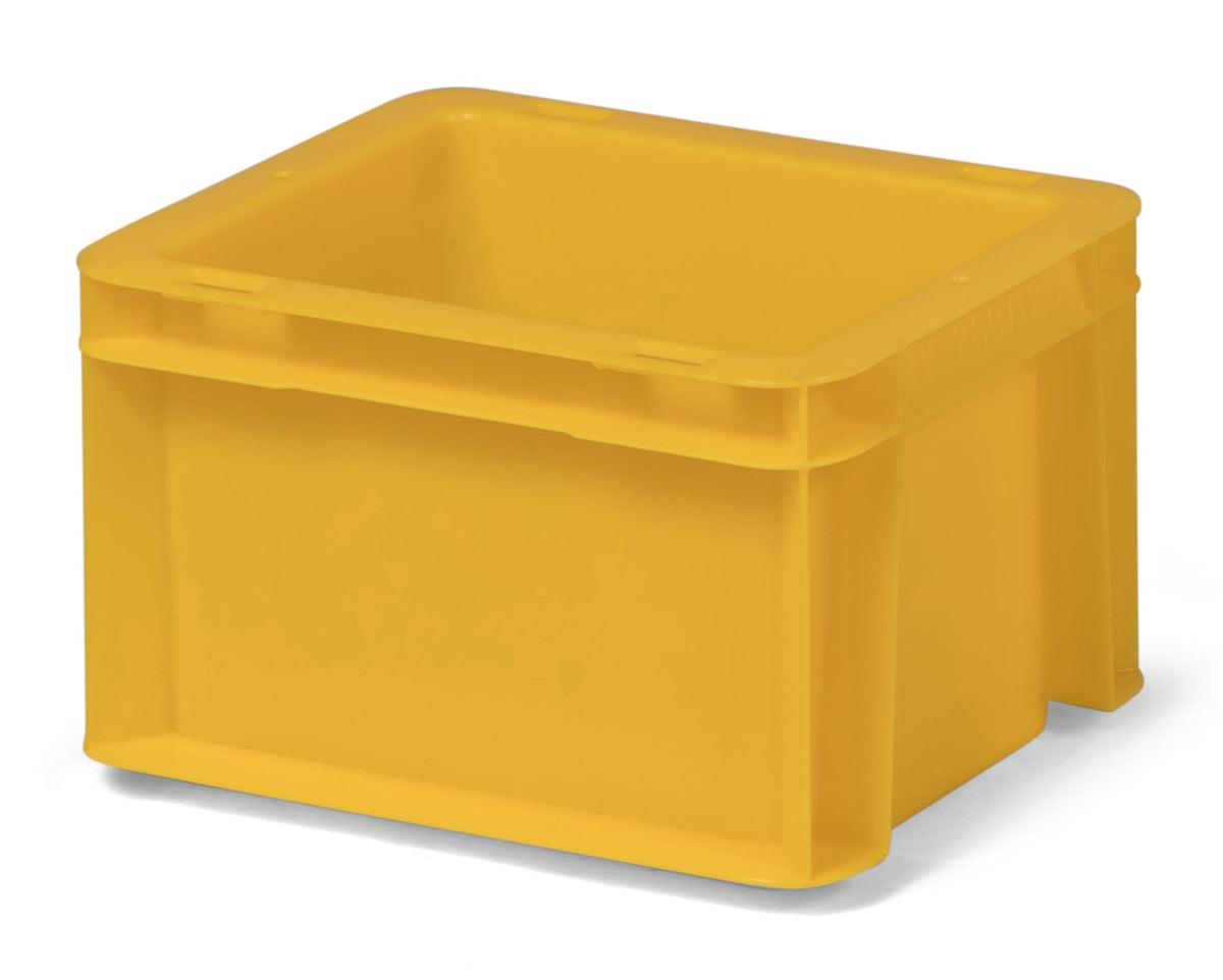 1a-TopStore Euro Container, Stacking Box, Storage Container, Plastic and Transport Box, Over 23 Sizes, Many Colours, Food-Safe & Made of Robust PP (Grey, 40 x 30 x 7.5 cm)