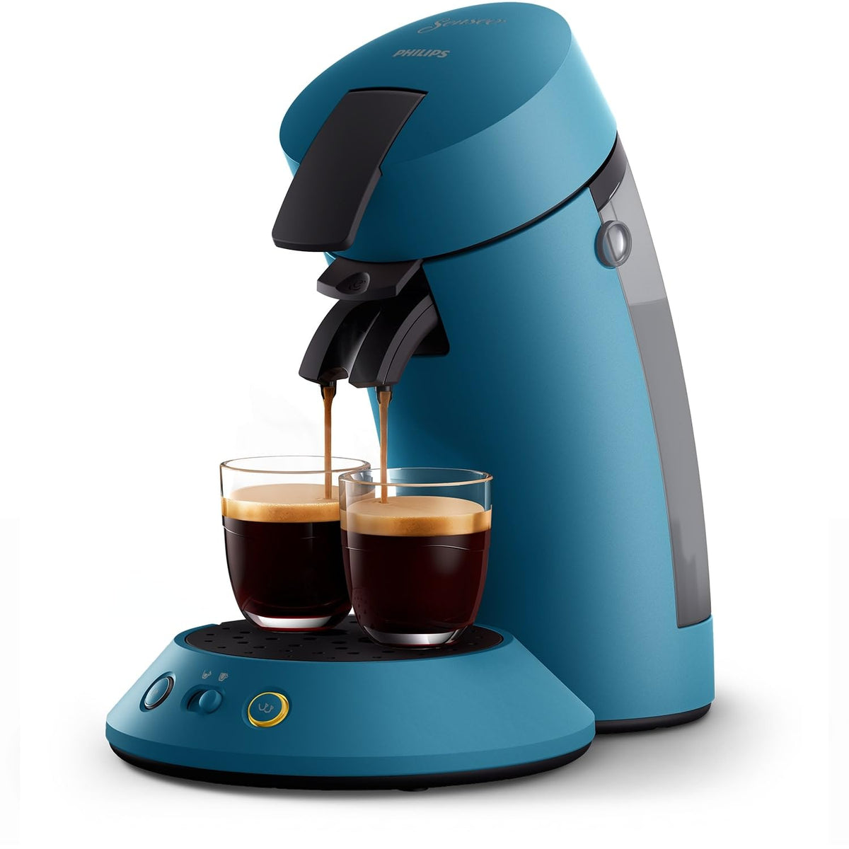 Philips Domestic Appliances Senseo Original Plus CSA210/60 Coffee Pod Machine (Coffee Strength Choice, Coffee Boost Technology, Recycled Plastic), Black