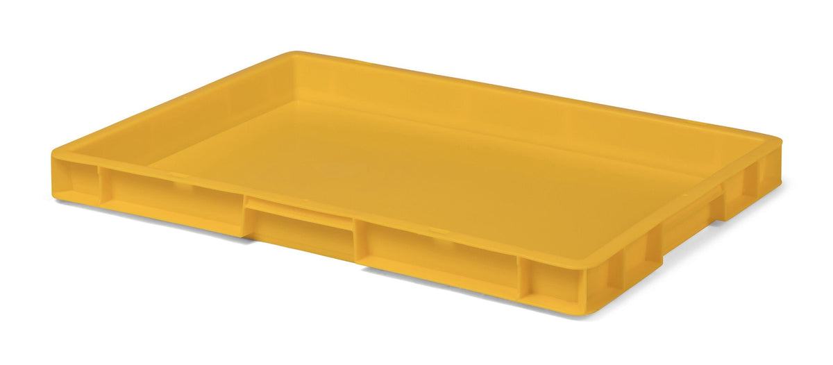 1a-TopStore Euro Container, Stacking Box, Storage Container, Plastic and Transport Box, Over 23 Sizes, Many Colours, Food-Safe & Made of Robust PP (Grey, 40 x 30 x 7.5 cm)