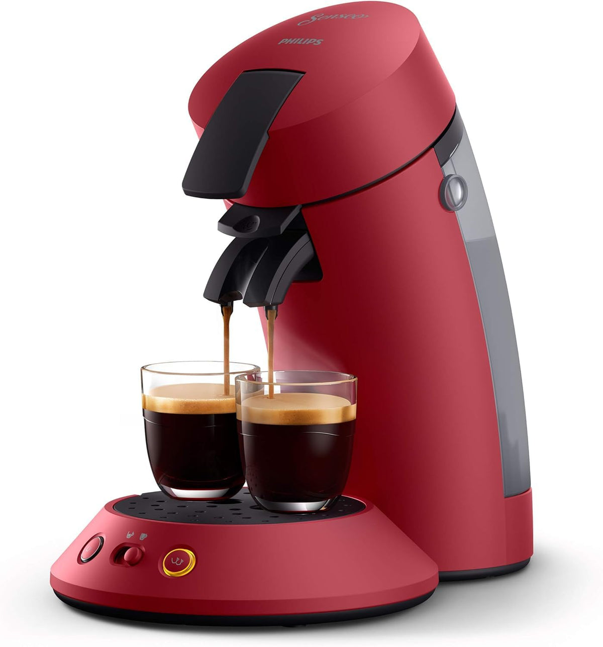 Philips Domestic Appliances Senseo Original Plus CSA210/60 Coffee Pod Machine (Coffee Strength Choice, Coffee Boost Technology, Recycled Plastic), Black