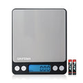 GRIFEMA Professional Digital Kitchen Scales (High Precision 0.05 g - 500 g) - Precision Scales with LCD Display and 2 Batteries, Letter Scales Automatic Storage and Tare Kitchen Scale Small with 6 Units of Measure