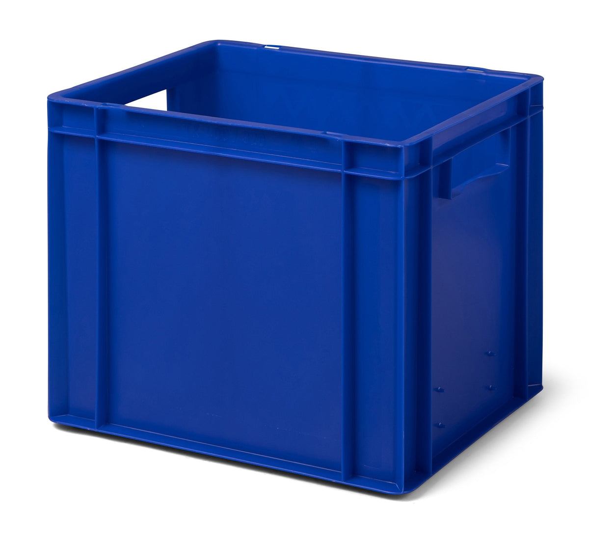 1a-TopStore Euro Container, Stacking Box, Storage Container, Plastic and Transport Box, Over 23 Sizes, Many Colours, Food-Safe & Made of Robust PP (Grey, 40 x 30 x 7.5 cm)