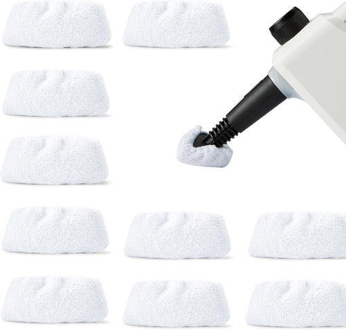 Amazon Basics 10 x Universal Microfibre Steam Mop Replacement Pads Washable