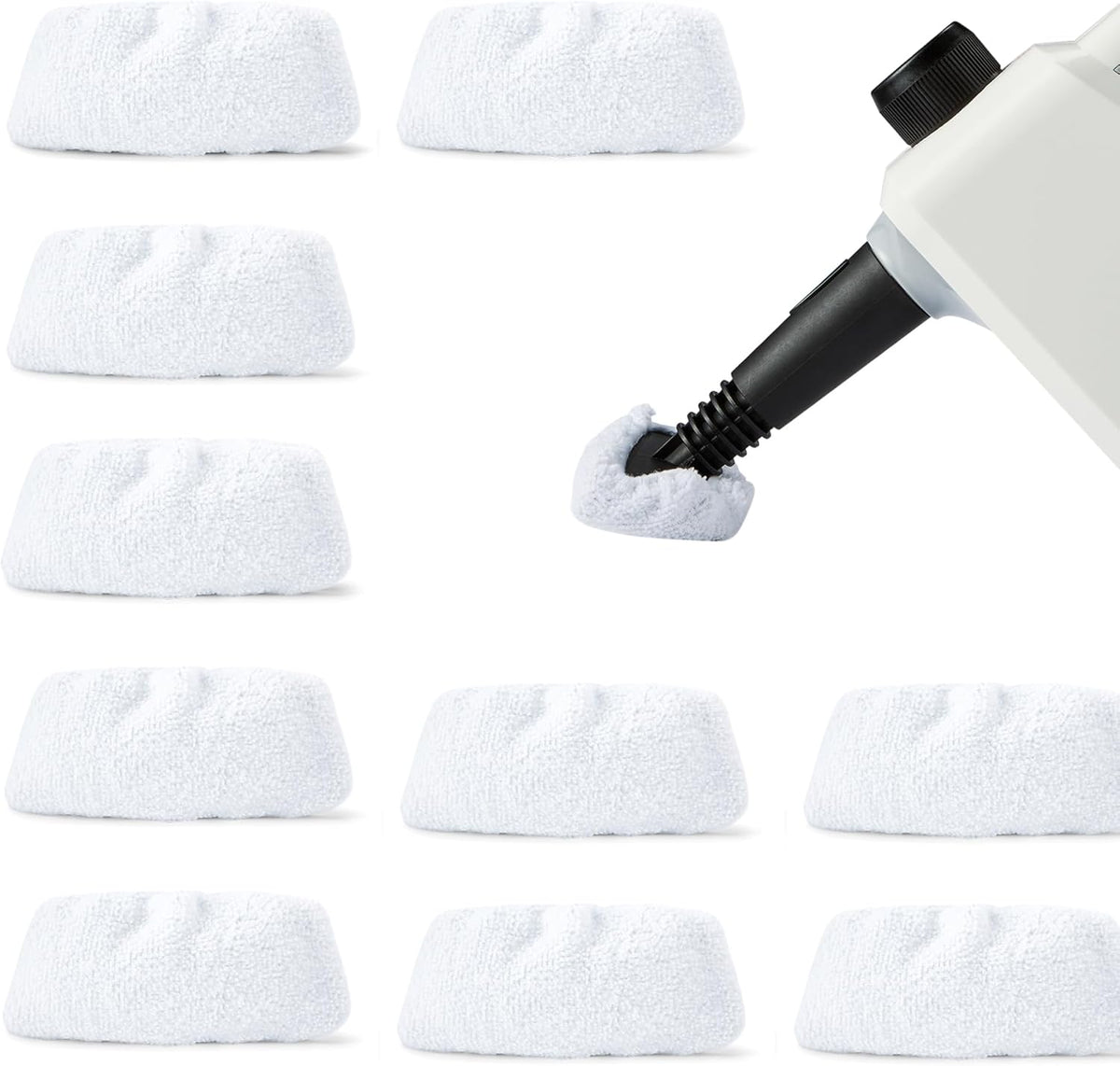 Amazon Basics 10 x Universal Microfibre Steam Mop Replacement Pads Washable