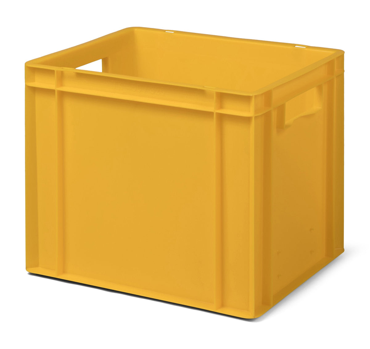 1a-TopStore Euro Container, Stacking Box, Storage Container, Plastic and Transport Box, Over 23 Sizes, Many Colours, Food-Safe & Made of Robust PP (Grey, 40 x 30 x 7.5 cm)