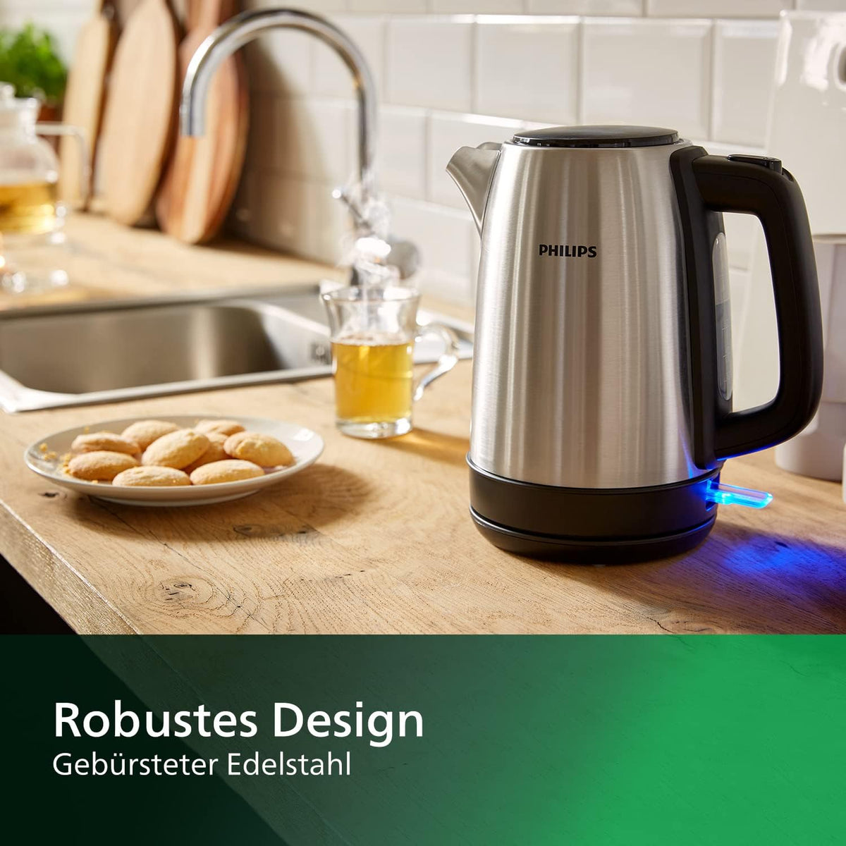 Philips HD9350 / 90 kettle (2200 watts, 1.7 liters, stainless steel)
