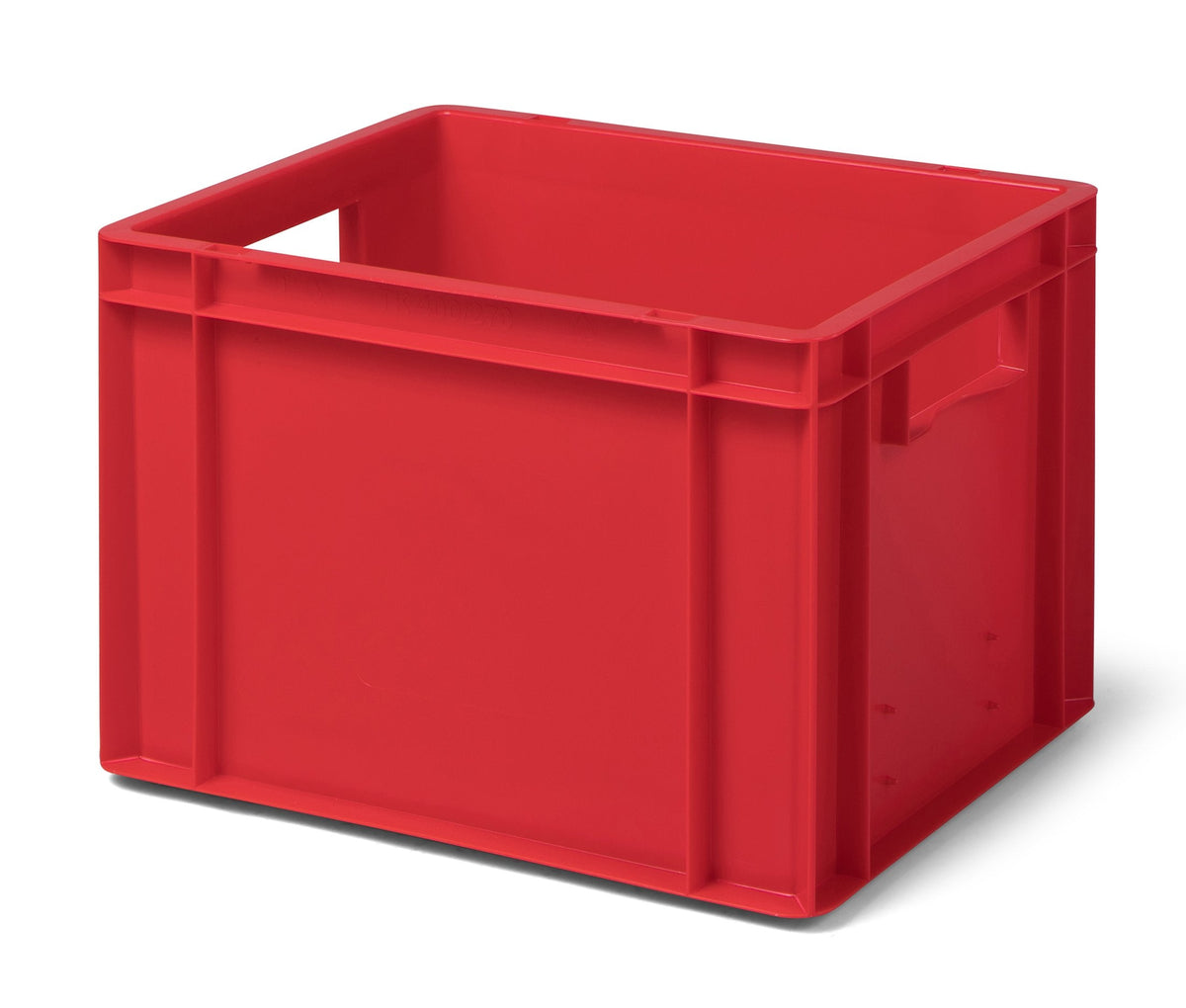 1a-TopStore Euro Container, Stacking Box, Storage Container, Plastic and Transport Box, Over 23 Sizes, Many Colours, Food-Safe & Made of Robust PP (Grey, 40 x 30 x 7.5 cm)